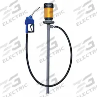 DAYTON Electric Drum Pump: 120 V AC, 1 1/10 hp HP, Polypropylene, 11 gpm Max. Flow Rate (MPN 6GKR0). Key specifications — Brand: DAYTON; Nozzle Material: Stainless Steel; Meter: Not Included; Pump Kit Type: Pump with Discharge Hose & Nozzle.