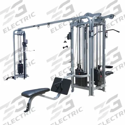 PROMAXIMA Weight Stack: Powder Coated, Vinyl, 199 in Overall Lg, 154 in Overall Wd - Multi Gym Machines