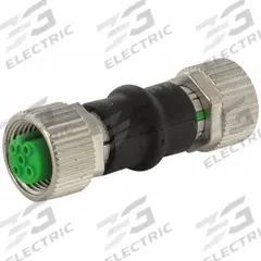 MURRELEKTRONIK Circular Connector: M12 2-Pole Female x M12 2-Pole Female, B Coded, Data, 800V, IP67 (MPN 7000-44221-0000000). Key specifications — Connector Body Type: Female x Female; Coding: B; Brand: MURRELEKTRONIK; Voltage Rating: 800V; Thread Size: M12 Female x M12 Female; Mounting Type: Cable to Cable; Mounting Style: Cable-to-Cable Adapter; IP Rating: IP67.
