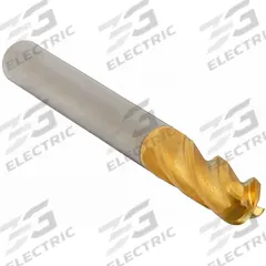 APPROVED VENDOR Ball End Mill: Carbide, TiN Coated, 4 Flute, 5/8" Mill Dia, 1-1/4" LOC, 3-1/2" OAL (MPN 223-001131)