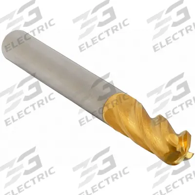 APPROVED VENDOR Ball End Mill: Carbide, TiN Coated, 4 Flute, 5/8" Mill Dia, 1-1/4" LOC - General Purpose Carbide Ball End Mills