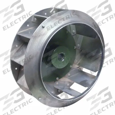 CANARM Blower Wheel: Backward-Inclined, 24 1/2 in Dia, 9 7/16 in W, CW Hub End - Backward-Inclined Blower Wheels