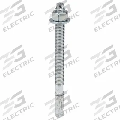 RED HEAD Wedge Anchor: 5 in Overall Lg, 3/8 in Dia, 3/8"-16 Thread Size, 3 3/4 in Thread Lg - 316 Stainless Steel Wedge Anchors
