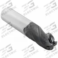 OSG Ball End Mill: Carbide, TiAlN Coated, 4 Flute, 25/64" Mill Dia, 1" LOC, 2-3/4" OAL (MPN 404-3906-BN11)