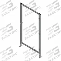 T-Slot Framing System Door: Stand-Alone, Gray, Right Swing, 84 in H x 39 in W x 5 1/2 in D, Solid (MPN 45944). Key specifications — Finish: Anodized; Brand: FAZTEK; Panel Color: Clear; Panel Type: Solid; Color: Gray; Material: Polycarbonate; Assembly: Assembled; Manufacturer Part Number: 45944.