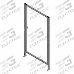 T-Slot Framing System Door: Stand-Alone, Gray, Right Swing, 84 in H x 39 in W x 5 1/2 in D, Solid (MPN 45944). Key specifications — Finish: Anodized; Brand: FAZTEK; Panel Color: Clear; Panel Type: Solid; Color: Gray; Material: Polycarbonate; Assembly: Assembled; Manufacturer Part Number: 45944.