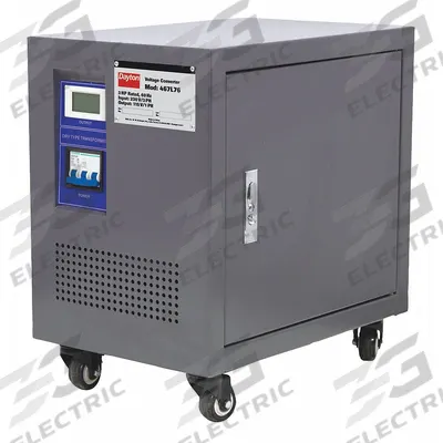 Dayton Step Up/Step Down Voltage Converter: 3 kVA Power Rating, Single Phase, 230 to 115V AC - International Voltage Converters