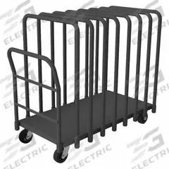 DURHAM MFG Panel Truck: 1,800 lb, Gray, 52 in L x 27 1/2 in W x 45 in H Deck, 8 1/8 in Deck Ht (MPN APT8V-2448-5MR-95). Key specifications — attr1343483: Gray; attr1343469: (2) Rigid; attr1343506: DURHAM MFG.
