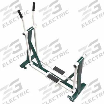 TRIACTIVE USA Air Strider: 59 in Overall Ht, 53 in Overall Lg, 23 in Overall Wd, Green/Beige (MPN ASKI) - Outdoor Fitness Stations