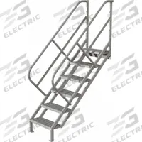 TRI-ARC Portable Stairs: 7.9 ft Overall Ht, Steel, 450 lb Load Capacity, Perforated, 6 Steps (MPN WISS106242). Key specifications — attr1050559: Gray; attr1050557: TRI-ARC.