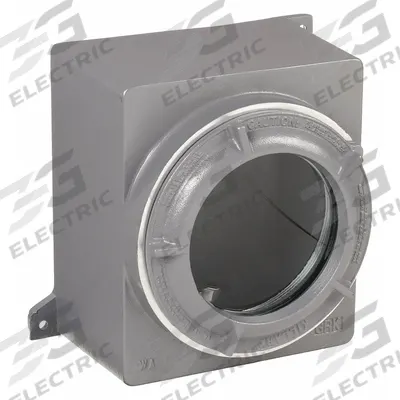 HUBBELL KILLARK Hazardous Location Enclosure: Enclosure and Lens Cover, 12 in x 12 in x 9 in - Enclosures with Lens Cover