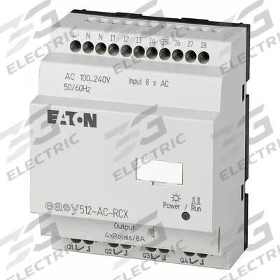 EATON Control Relay: (8) Digital, (4) Relay - Eaton Easy E4 Smart Relays