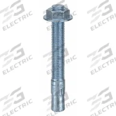 MKT FASTENING Wedge Anchor: 6 1/4 in Overall Lg, 3/4 in Dia, 3/4"-10 Thread Size, Steel, 20 PK (MPN 2534614). Key specifications — Brand: MKT FASTENING; Anchor Type: Wedge; Finish Type: Zinc Yellow.