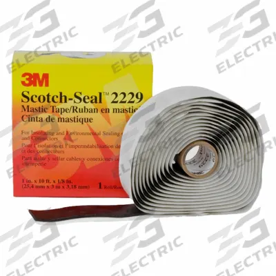 3M Electrical Tape: Strip, 6 1/2 in Wd, 3 3/4 in Lg, 125 mil Thick, Rubber - Moisture-Resistant Electrical Tape, Pads & Putty