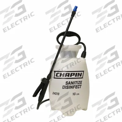 CHAPIN Handheld Sprayer: Spot, 1 gal Tank, Poly Tank, 25 ft Max Spray Distance - Bleach & Disinfecting Sprayers