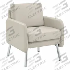 OFFICE STAR Armchair: Tan, Beige, 4 Casters/Glides, 26 in Overall Wd, 33 1/2 in Overall Ht, Leather (MPN SL5601-PD28). Key specifications — Brand: OFFICE STAR; Features: Foam Seat; Frame Color: Beige; Back Material: Leather; Seat Material: Polyurethane; Chair Material: Faux Leather.