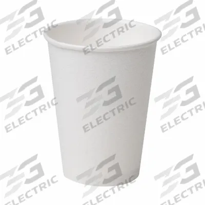 DIXIE Disposable Hot Cup: 8 oz Capacity, White, Paper, Unwrapped, Patternless - Paper Hot Cups