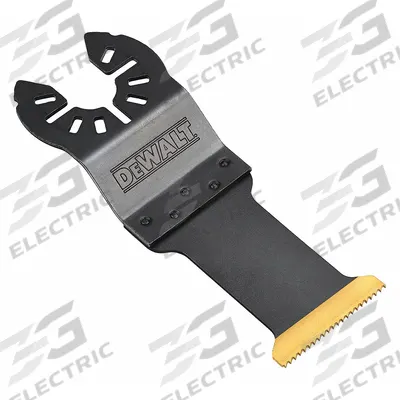 DEWALT Oscillating Tool Blade: 1 1/4 in Blade Wd, 1 3/8 in Overall Lg, Plunge Cutting - Open-Back Universal OIS Mounted Blades