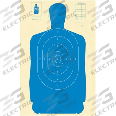 ACTION TARGET Shooting Range Targets: Cardboard, Silhouette Target, 3 3/4 ft Ht, 24 in Wd - Silhouette Targets