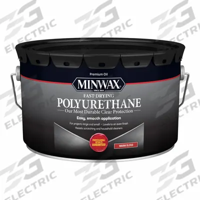 MINWAX Finish: Varnish, Interior, Oil, 2.5 gal Container Size, Wood, Gloss, Clear - Wood Sealers & Finishes