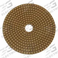 HUSQVARNA Polishing Tool: Extra Hard/Extra Soft/Hard/Medium/Soft, 50 Grit, Brown, Concrete, Round (MPN VARI-POLISH VP Edge 50 D - 5"). Key specifications — attr81237: Brown; attr81244: Resin; attr122184: Polishing Tool; attr122180: Concrete; attr81239: 970754903; attr81227: HUSQVARNA.