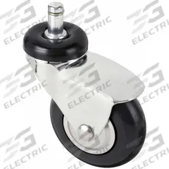 APPROVED VENDOR Stem Caster: Swivel, No Brake, 3 in Wheel Dia., 1 in Wheel Wd, 4 in Mounting Ht, Std (MPN P7S-SRP030K-SG5). Key specifications — attr1111099: APPROVED VENDOR; attr1111095: Black; attr1176855: Swivel.