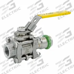 APOLLO Ball Valve: 1/2 in, Stainless Steel, Straight Valve Body, Press x NPT, Full Port Ball Port (MPN 123457471). Key specifications — Brand: APOLLO; Handle: Lever.