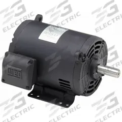 WEG General Purpose Motor: Rigid Base Mount, Open Drip Proof, 7 1/2 hp, 230/460V AC, 3,500 RPM (MPN 00736OT3E184T-S). Key specifications — Brand: WEG; Nameplate Voltage @ 60 Hz: 230/460V AC; Full Load Current @ 60 Hz: 17.3/8.67 A; Nameplate RPM @ 60 Hz: 3,500 RPM; Motor Enclosure: ODP.