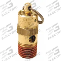 CONTROL DEVICES Air Safety Valve: Hard Seat, 1/4 in (M)NPT Inlet (In.), 75 psi Preset Setting (PSI) (MPN SA25-1A075). Key specifications — attr291993: Hard Seat; attr291998: Brass; attr292007: Stainless Steel; attr292009: Brass; attr294753: CONTROL DEVICES.