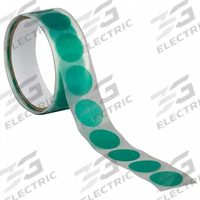 TAPECASE Film Tape: Disc, 1 1/2 in Dia, 3.3 mil Thick, Polyethylene Film, Silicone - High-Temperature Film Masking Tape Discs