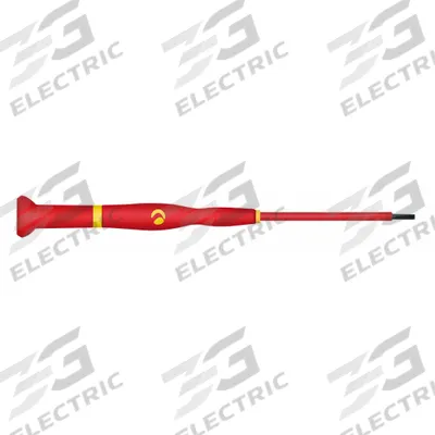 KNIPEX Insulated Precision Slotted Screwdriver: PRO WITTRON, Special Steel, 5/64 in Tip Size - Insulated Precision Slotted Screwdrivers
