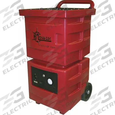 NOVATEK Air Scrubber: Polyethylene, Negative Air Pressure/Particulate Filtration - Heavy-Duty Steel Negative Air Machines