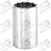 PROTO Socket: SAE, 1/2 in Drive Size, 13/16 in Socket Size, 12-Point, Std, Chrome, Socket (MPN J5426N). Key specifications — attr1204417: PROTO; attr1204392: Chrome.