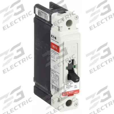 EATON Molded Case Circuit Breaker: 20 A Amps, 18kA at 240V AC, Fixed, A, Load Side Lug - FD-Frame Eaton Molded Case Circuit Breakers