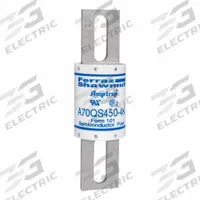 Fuses: A70QS Series, 450 A, 700 V AC, 700 V DC DC Volt Rating, Non-Indicating (MPN A70QS450-4K). Key specifications — Series: A70QS; Brand: MERSEN; Voltage Type: AC/DC.