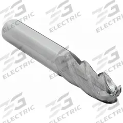 CLEVELAND Ball End Mill: Carbide, 4 Flute, 1/4" Mill Dia, 1" LOC, 4" OAL (MPN C63537)