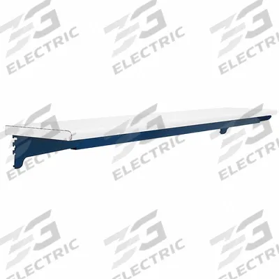 BENCHPRO Top Shelf: 48 in Overall Wd, 12 in Overall Dp, White, Steel - Shelves with Lights for Workbenches