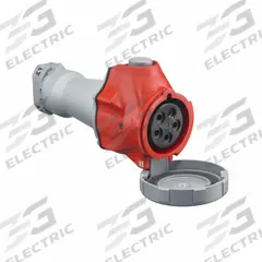 HUBBELL Pin and Sleeve Connector: Red, 200/346 to 240/415V AC, Three Phase, 60 A_63 A, 4 Pole (MPN HBLS560C6W). Key specifications — Brand: HUBBELL.