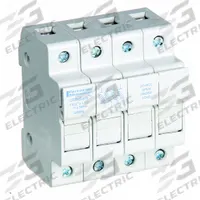 MERSEN Fuse Block: Finger-Safe, 4 Pole, 800 V AC, DIN Rail Mounting, Pressure Plate Termination (MPN USM4). Key specifications — Brand: MERSEN.