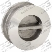 KECKLEY Check Valve: Double Disc, Inline Valve Body, 5 in Pipe Size, Wafer, CF8M Stainless Steel (MPN DD2R-36-364IX-500). Key specifications — Brand: KECKLEY.