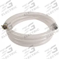 Suction and Discharge Hose: 3 in Hose Inside Dia., 55 psi, Clear/White, 3 in x 3 in Fitting Size (MPN SPT300-15MF). Key specifications — Temp. Range: -10° to 130°F; Hose Color: Clear; Brand: APPROVED VENDOR.
