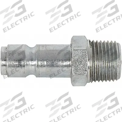 APPROVED VENDOR Quick Coupler Plug: 3/8 in Body Size, 1/4 in Hose Fitting Size, MNPT, Male - Tru-Flate Automotive Steel Quick-Connect Air Coupling Plugs