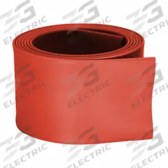 RHINO Color-Coded Shrink Tubing: 1.5 in I.D. Before Shrinking, 0.75 in I.D. After Shrinking, 4 ft Lg (MPN RCT-1.50-R). Key specifications — Color: Red; Brand: RHINO.