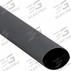 3M Heat Shrink Tubing: 0.25 in I.D. Before Shrinking, 0.13 in I.D. After Shrinking, 4 ft Lg, 12 PK (MPN EPS200-1/4-48"-BLACK-12 PCS). Key specifications — attr202046: Black; attr211475: 3M.