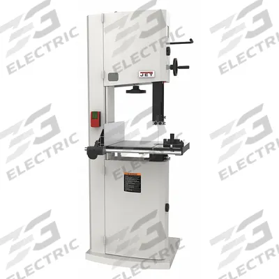 JET Band Saw: Vertical, 230V AC, 14 1/8 in Throat Dp - Vertical, 3,100 SFPM - Two-Speed Wood-Cutting Band Saws