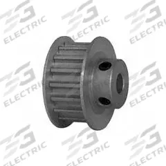 DAYTON Timing Pulley: Curvilinear, Fixed, For HTD Timing Belt Section, For 9 mm Belt Wd, 17 Teeth (MPN 17-5M09-6FA6). Key specifications — Brand: DAYTON; Finish: Clear Anodized; For Belt Series: Powerhouse®.
