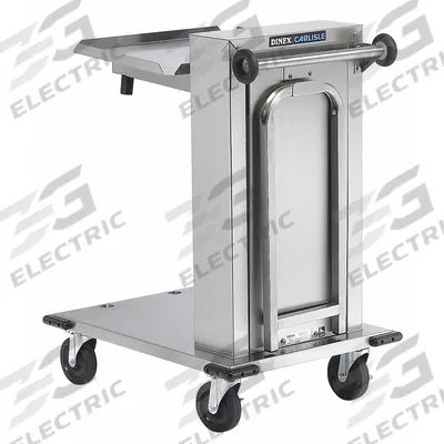 CARLISLE DINEX Tray Dispenser Cart: 100 Trays, 37 3/4 in Overall Ht, 22 3/4 in Overall Lg - Tray Dispenser Carts