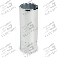 PROTO Socket: SAE, 1/2 in Drive Size, 1/2 in Socket Size, 12-Point, Deep, Chrome, Not Tether Capable (MPN J5316). Key specifications — attr1204417: PROTO; attr1204392: Chrome.