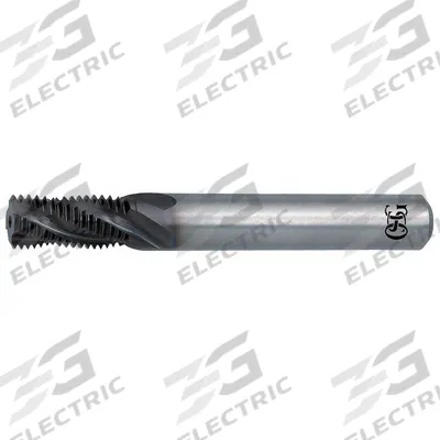 OSG Thread Mill: Helical Flute, M8x1 Metric, 3 Flute - Helical-Flute Thread Mills for Stainless Steel & Super Alloys