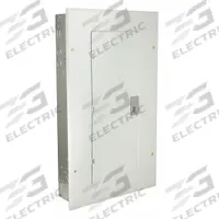GE Load Center: 125 A Amps, 208Y/120V AC, 12 Spaces, 22kA, Combo Flush/Surface, Main Lug (MPN TL12412C). Key specifications — Main Circuit Breaker or Main Lug: Main Lug; Voltage: 208Y/120V AC; Short Circuit Current Rating: 22kA; Included Enclosure Cover: Combination Flush/Surface.